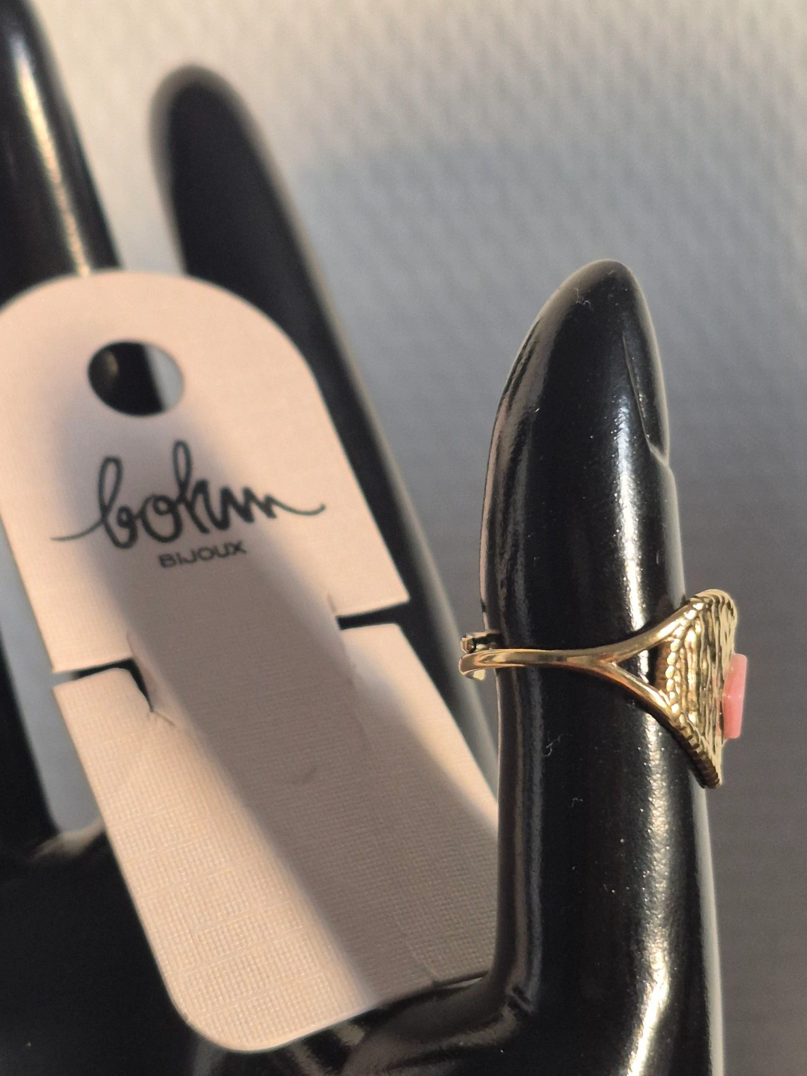 💍 Bohm ring brand new – Stainless steel – Adjustable size – photo 2